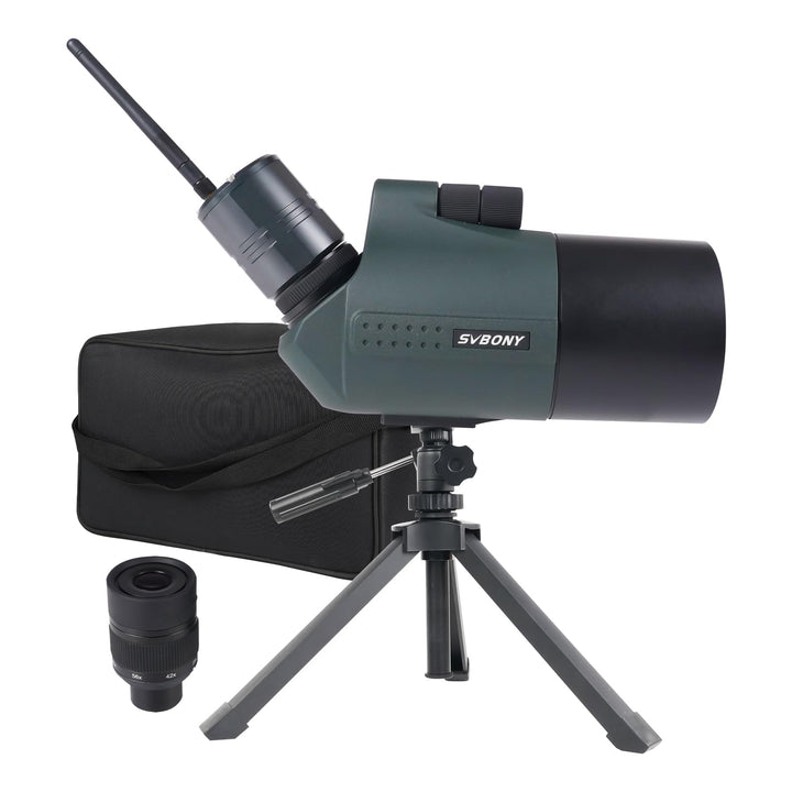 Svbony SV41Pro Mak Spektiv mit SC001 WLAN Kamera Digiscoping, 28-84X80 Mak Telescope FMC Dual Speed