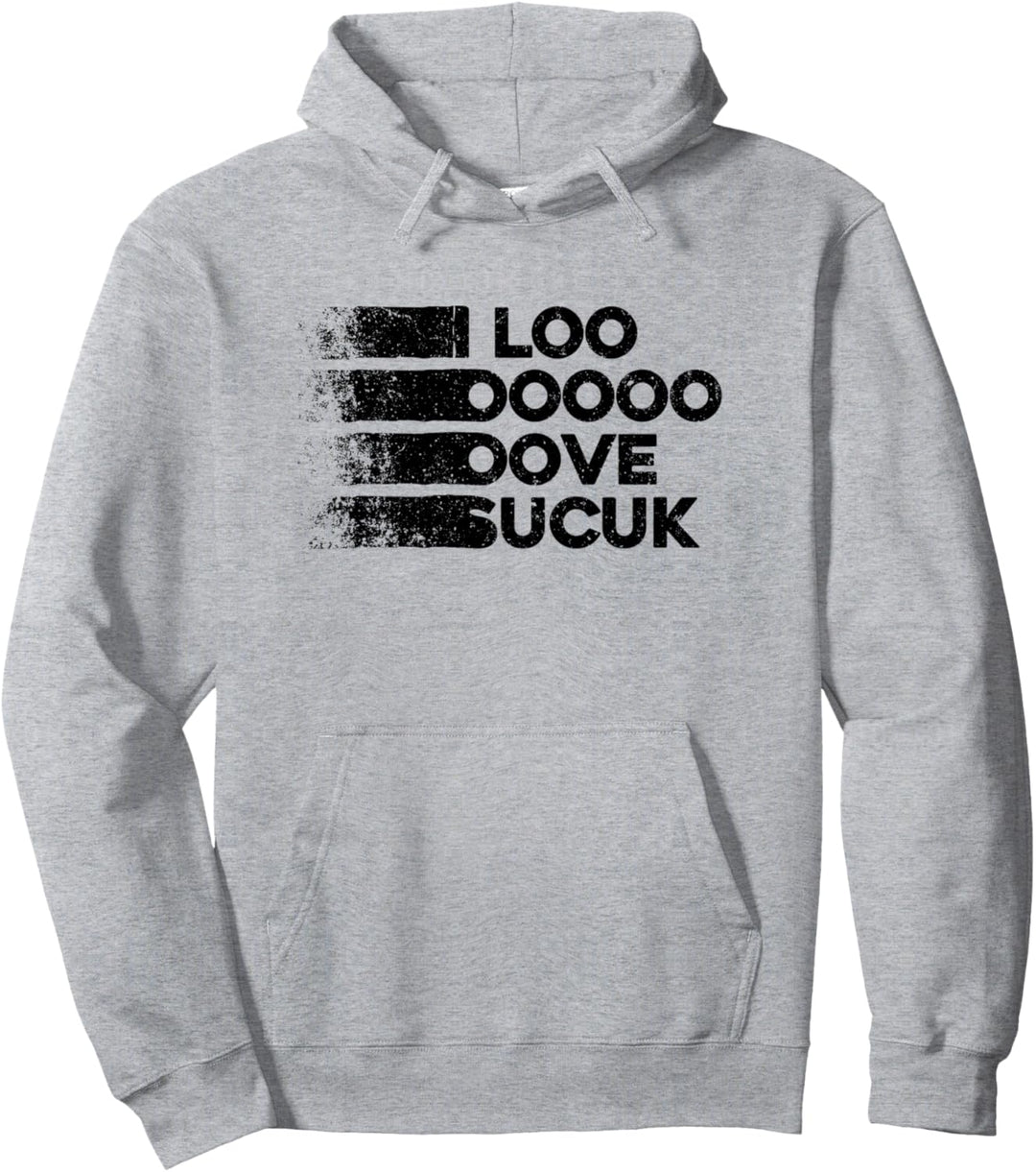 I Love Sucuk. Türkische Knoblauchwurst. Lustiges Pullover Hoodie