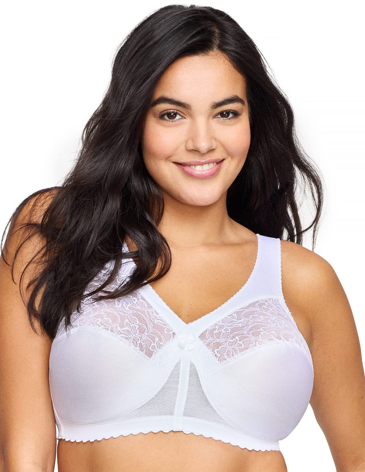 Glamorise Damen MagicLift-stütz Klassik BH, Undurchsichtige 80H Weiss, 80H Weiss