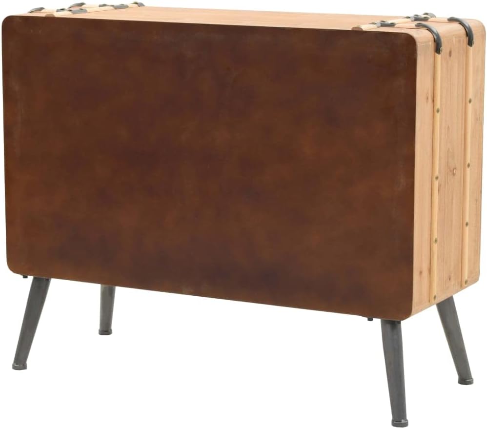 vidaXL Schubladenschrank Tannenholz Massiv Sideboard Kommode Anrichte Schrank