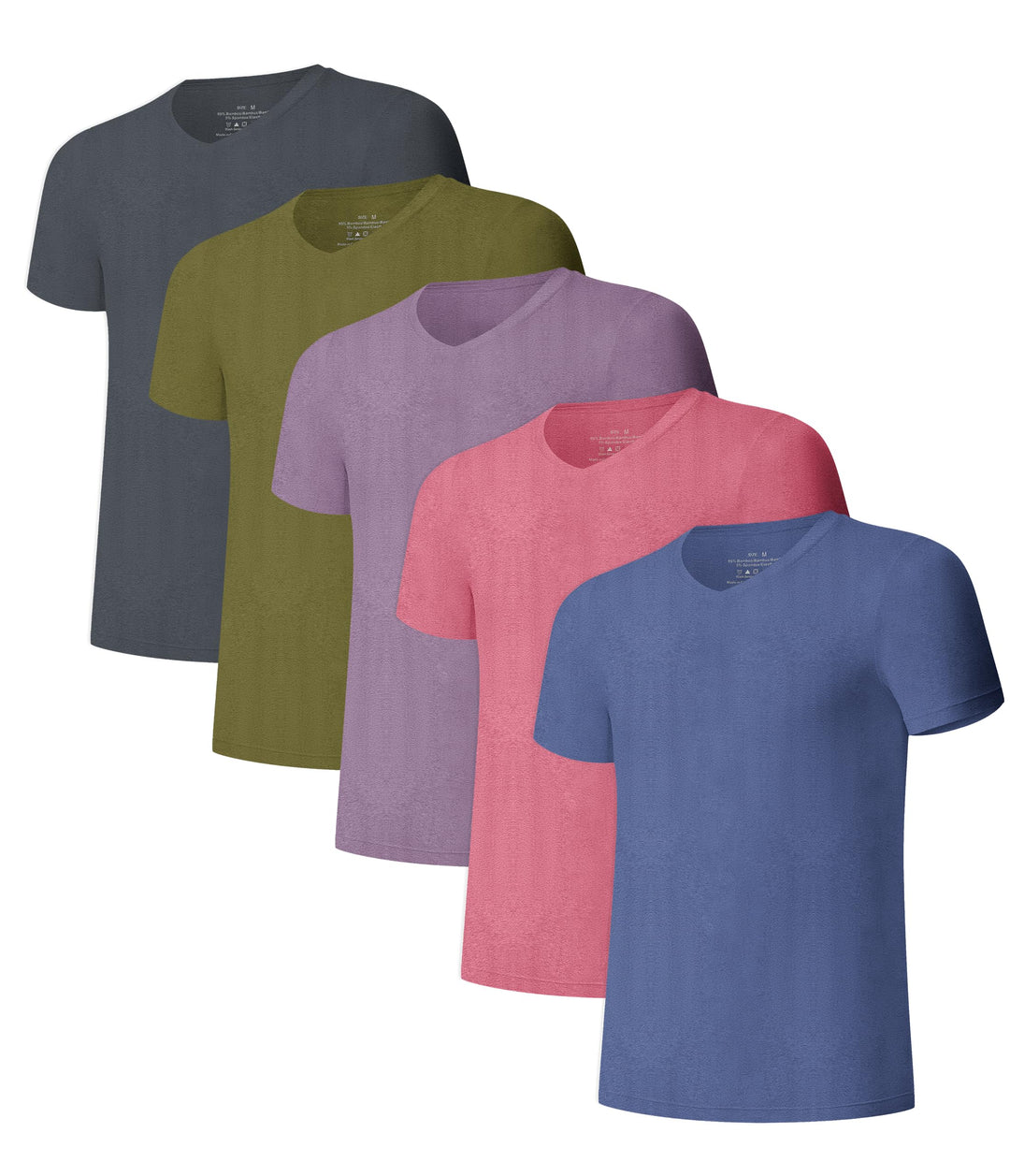 COLORFULLEAF 3/5er Pack Bambus Tank Top Herren Stretch Unterhemd Männer Einfarbig Business Arbeitsts