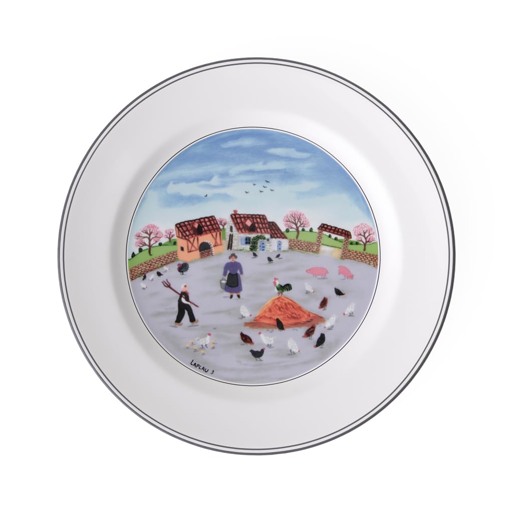 Villeroy und Boch 10-2337-2624 Blauer Porzellanteller, 27 cm, 27,00 cm x 27,00 cm x 3,00 cm, 1 Telle