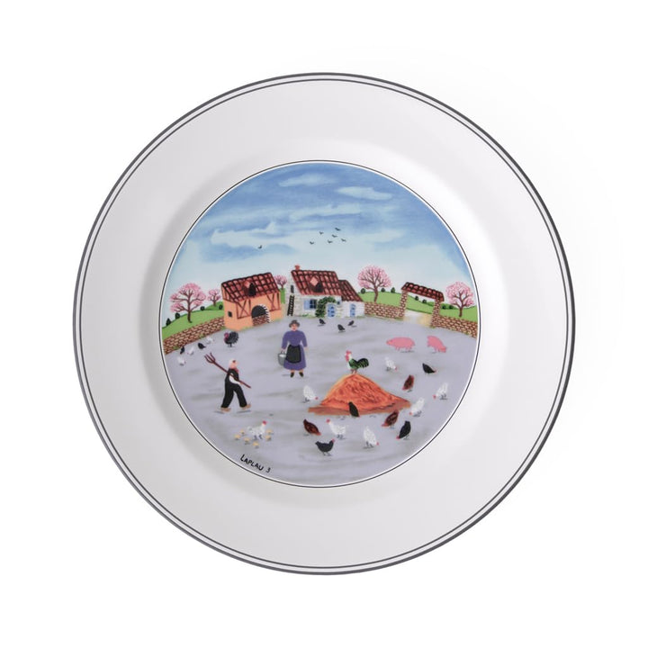 Villeroy und Boch 10-2337-2624 Blauer Porzellanteller, 27 cm, 27,00 cm x 27,00 cm x 3,00 cm, 1 Telle