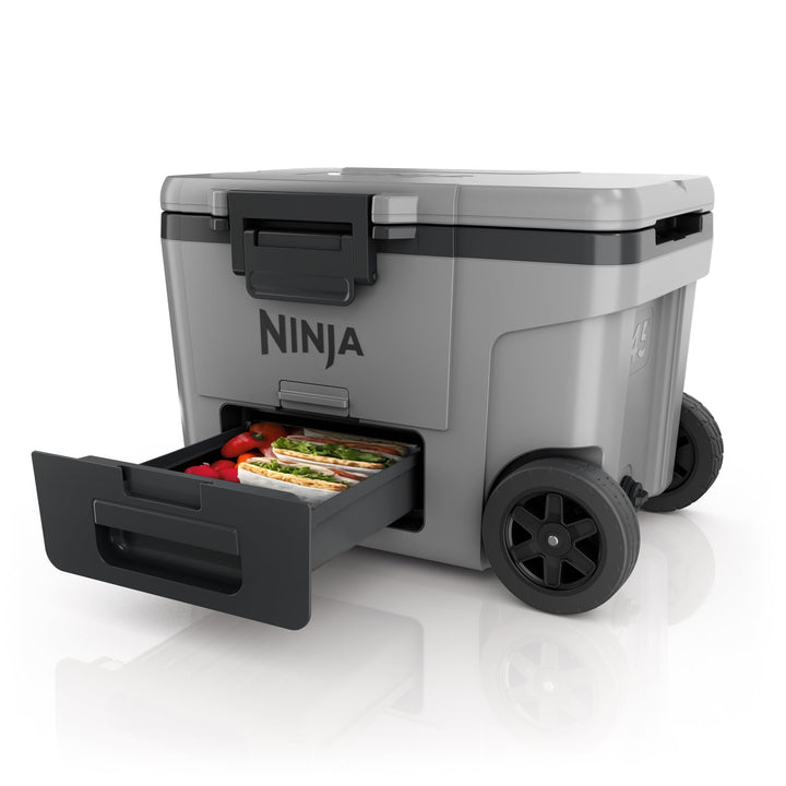 Ninja FrostVault Kühlbox mit Rollen und Isolierung, integrierter Dry Zone Schublade mit Kühlschrankt