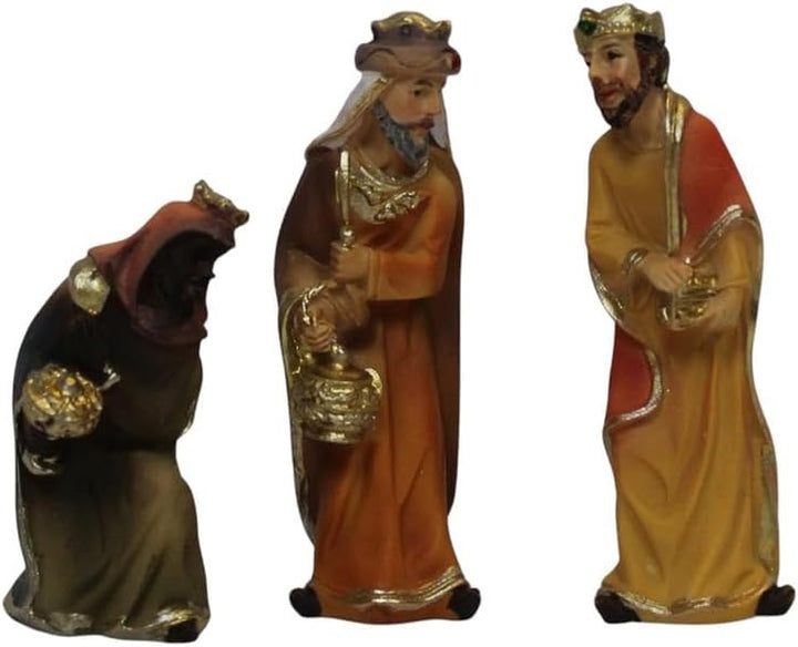 ZICOM Krippenfiguren Krippenset Miniaturenset 11-teilig Höhe 6cm handbemalt Polyresin, Modellbau Pup