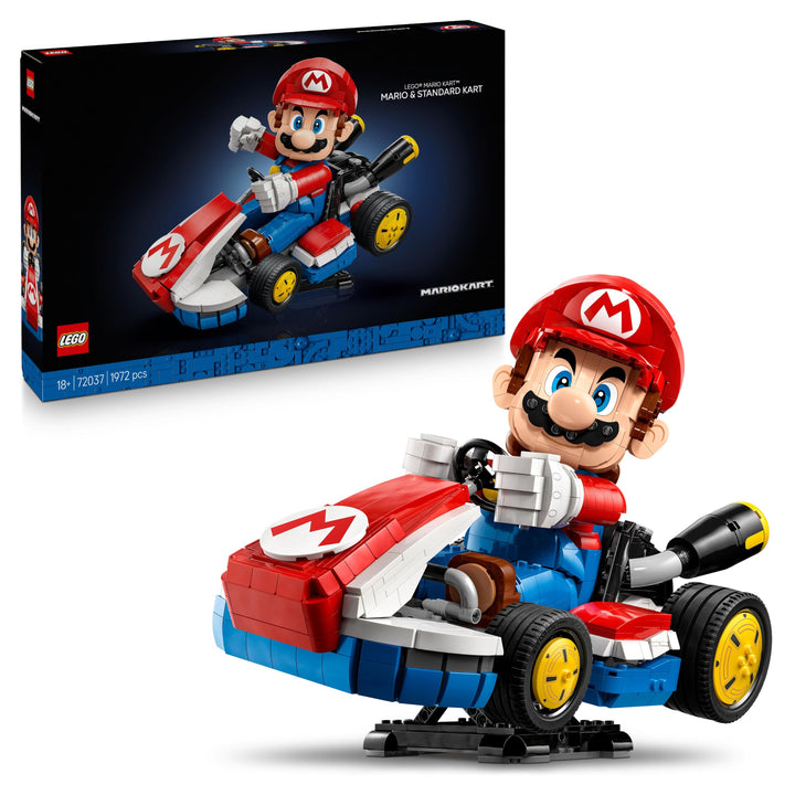 LEGO Super Mario: Mario Kart: Mario & Standard-Kart – Nintendo Figur und baubares Auto für Gaming-Fa