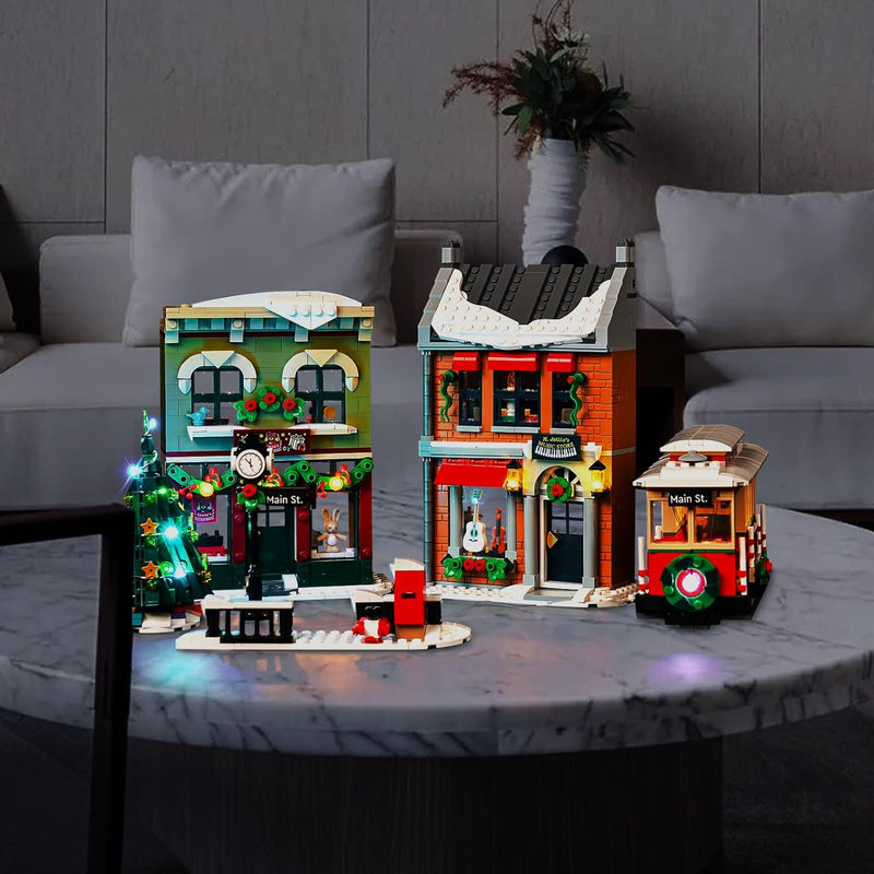 Led Licht Set für Lego 10308 Holiday Main Street (Kein Lego), Dekorationsbeleuchtungsset für Lego Ho