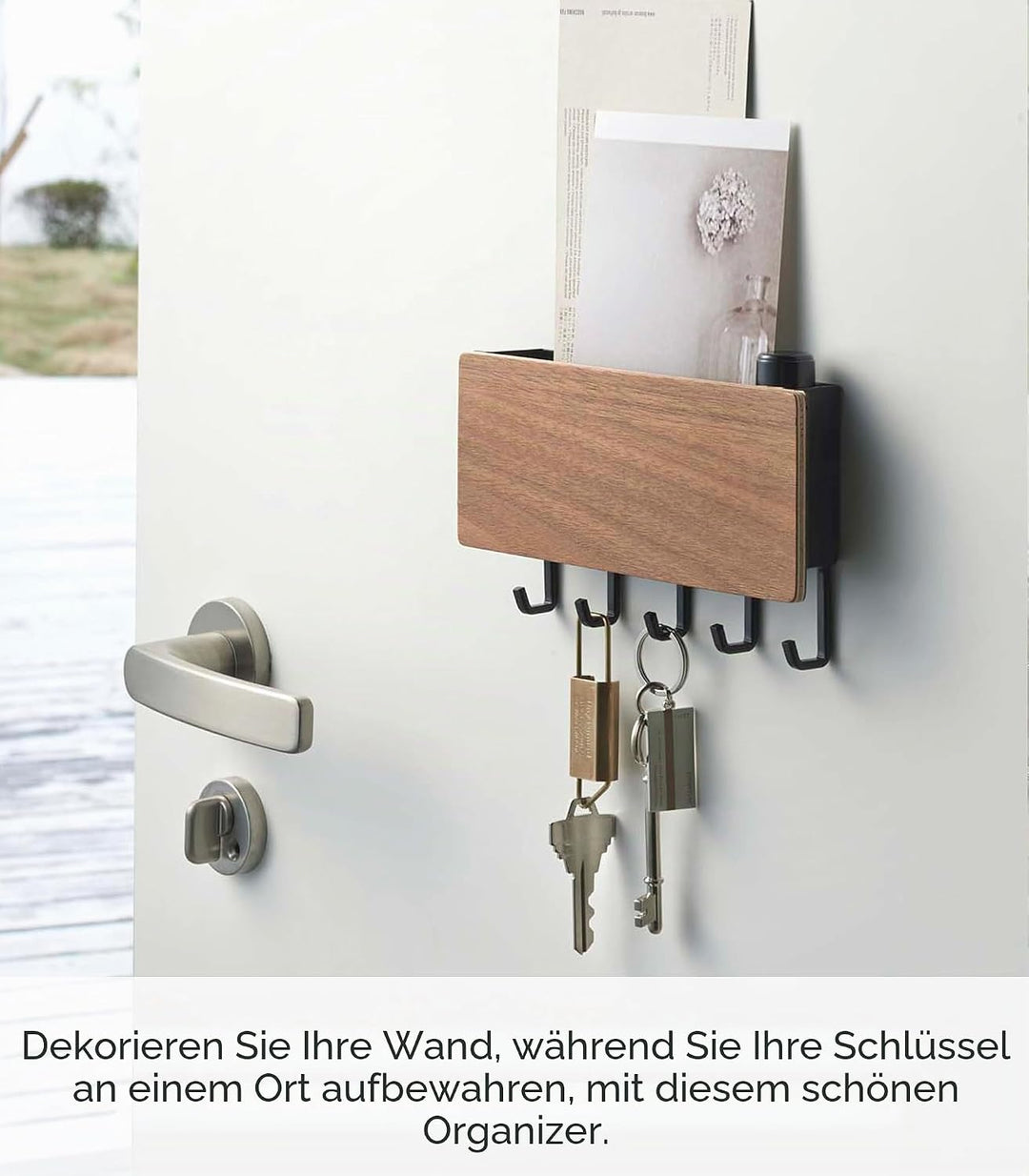 Magnetic Keyhook & Holder - Rin - brown Braun, Braun