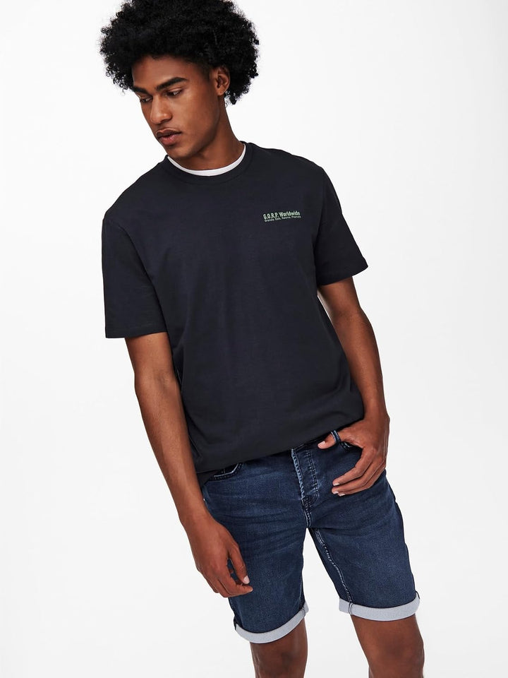 ONLY &amp; SONS Herren Jeans-Shorts, M