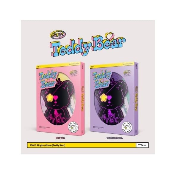 STAYC - TEDDY BEAR 4th Single Album+Folded Poster (TOGETHER ver, 1 Folded Poster) Together Ver, + 1