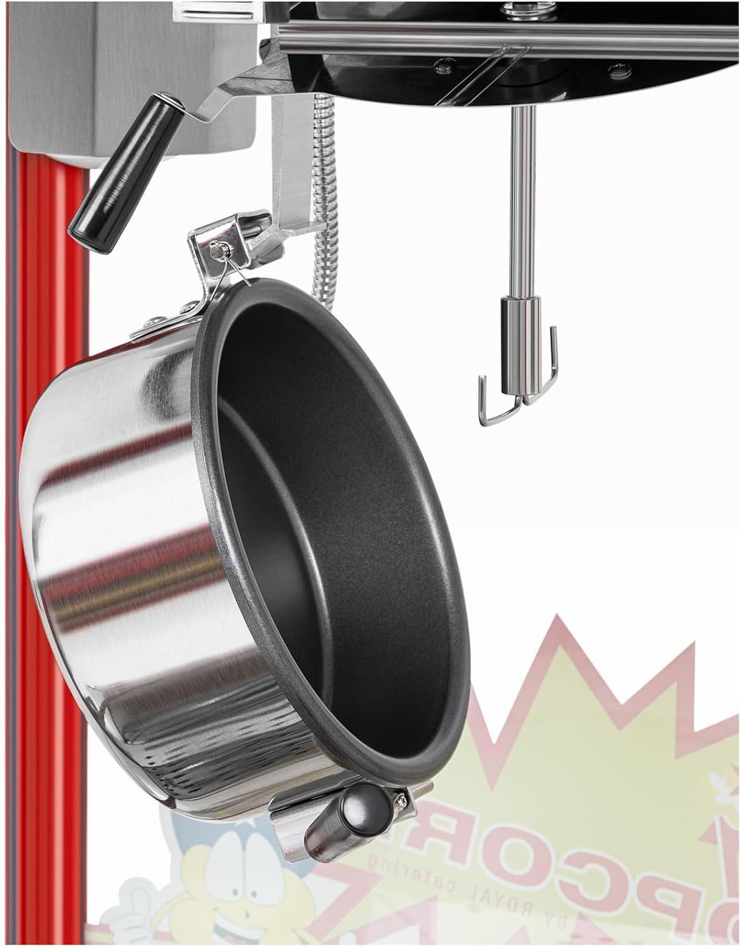 Royal Catering Popcornmaschine Popcornmaker RCPR-16E (1.600 W, Arbeitsleistung 5 kg/h 16 L/h, Topfdu
