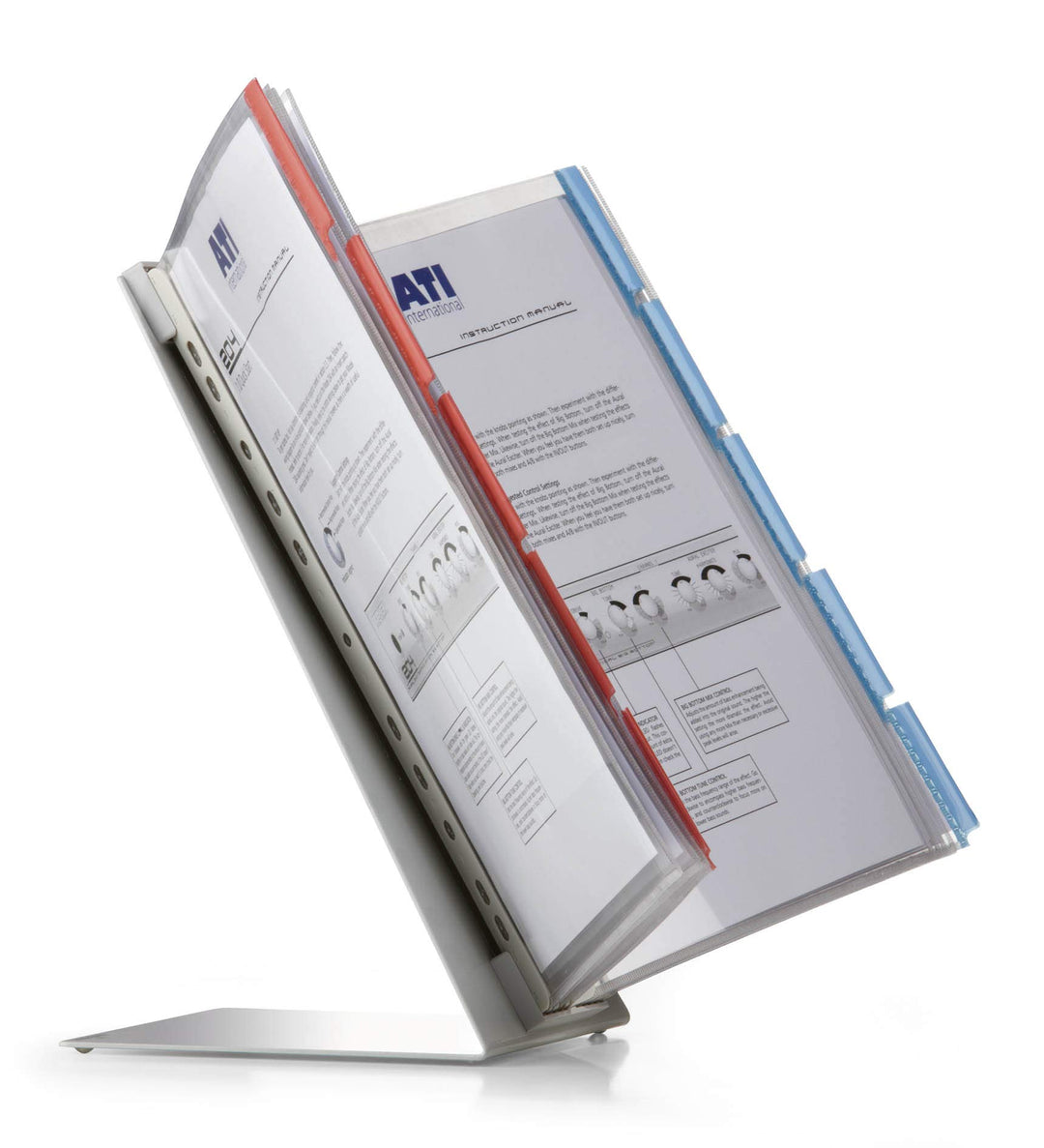 Durable Sichttafelständer Function table 10, mit 10 farbig sortierten Sichttafeln, 569300 Tisch 10 T