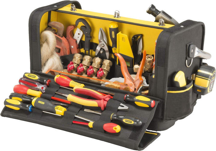 Stanley FatMax Installateur-Werkzeugtasche (52x28x31cm, doppelseitige Öffnungsmöglichkeit, ergonomis