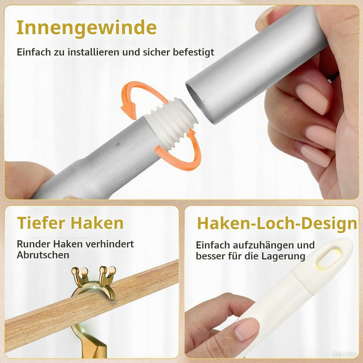 Dachfenster Stange zum Öffnen - Stab mit Haken, Dachfenster Öffner Stange, Stock mit Haken Fenster,