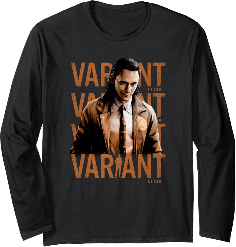 Marvel Loki Variant Word Stack Langarmshirt