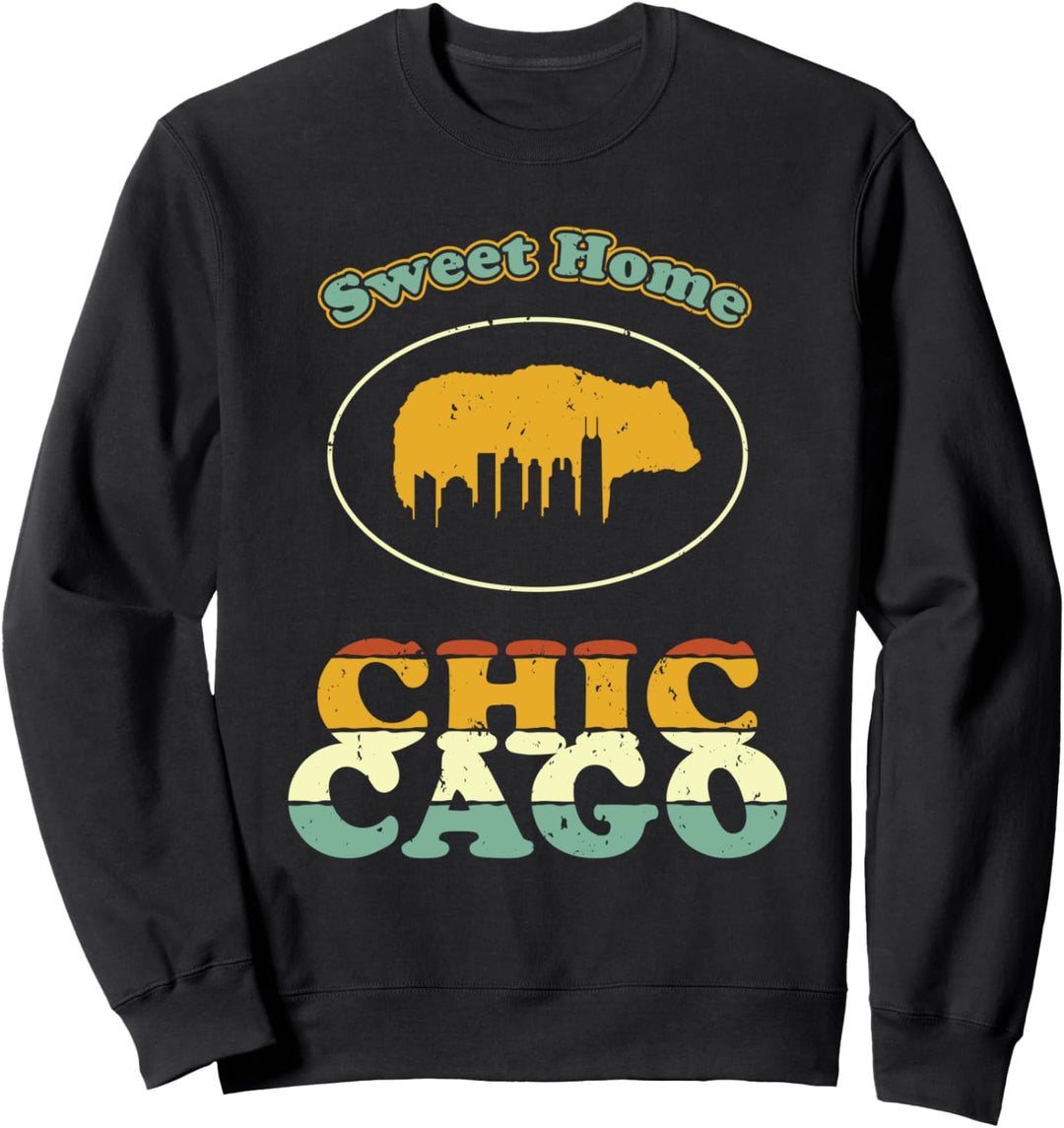 Chicago Sweet Heimatstadt des Bären Sweatshirt