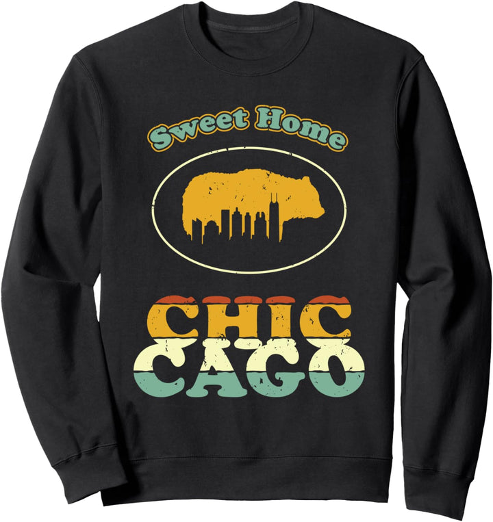Chicago Sweet Heimatstadt des Bären Sweatshirt
