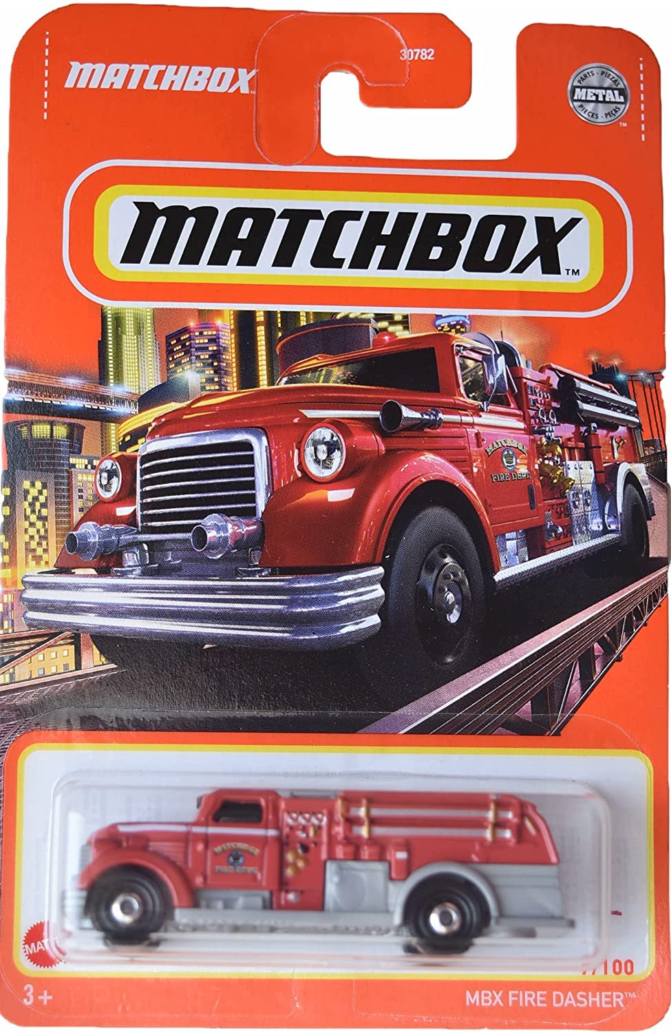 Matchbox Feuer Dasher, Rot, Feuerwehrfahrzeug, 36+, Kinder (unisex)