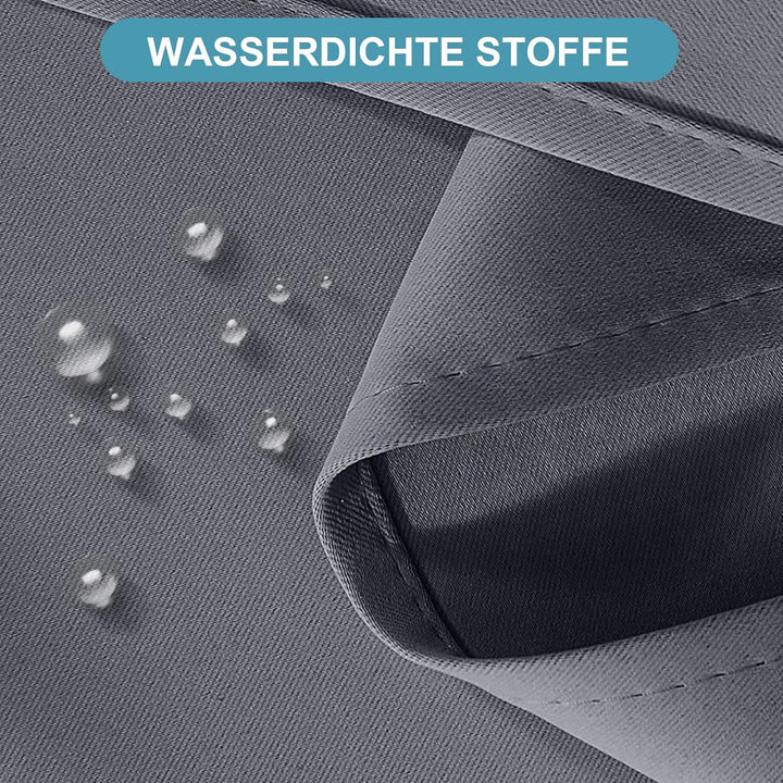 Lapalife Outdoor Vorhang Wasserdichter extra breit Oben und unten mit Ösen,B254XH243cm Wetterfest Ou