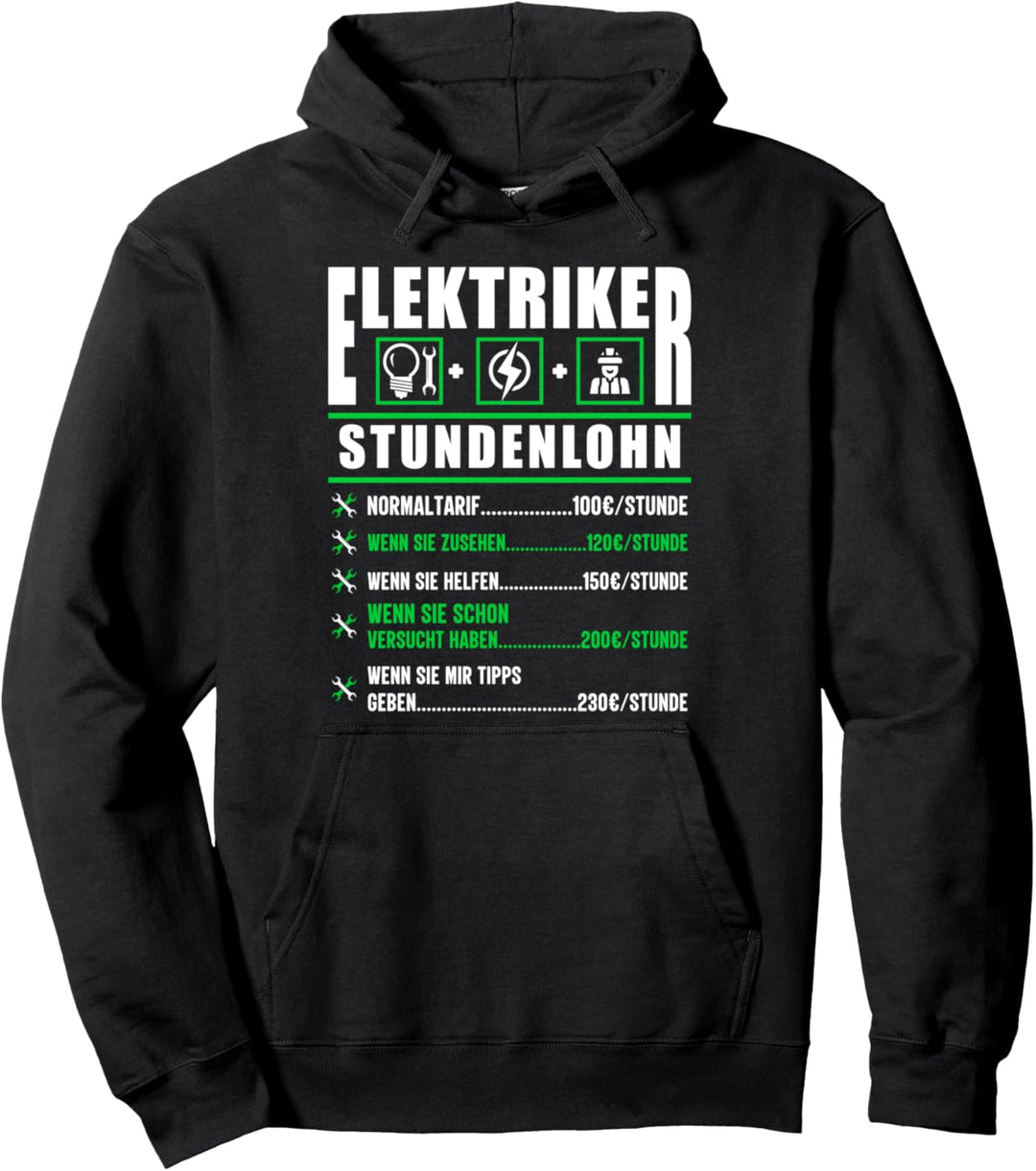 Elektriker Elektrotechnik Elektroniker Elektrotechniker Pullover Hoodie
