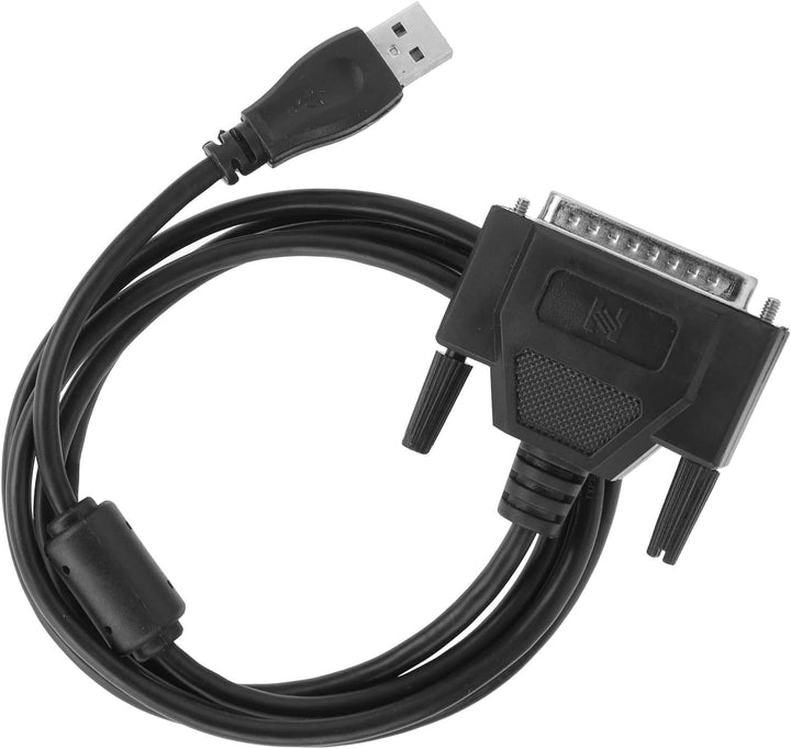 CNC-USB-Adapterkabel, schwarz DB25 12-Mbit/s-USB-Kabel zum Parallelkonverter Transformator Computer-