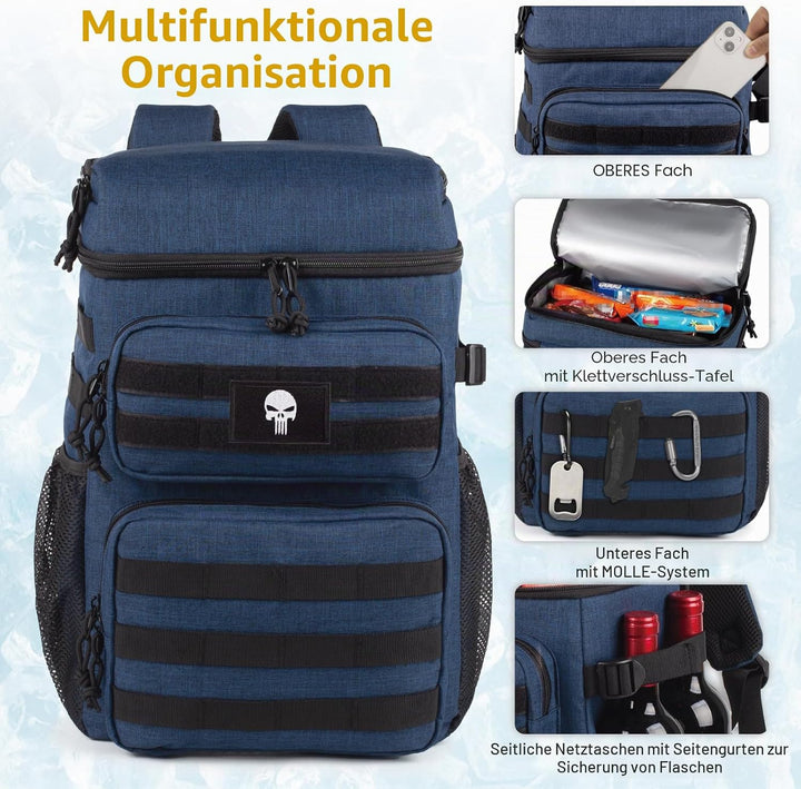 Taktischer Rucksack-Kühler, weicher, Leichter, auslaufsicherer Kühler-Rucksack, isolierte Kühltasche