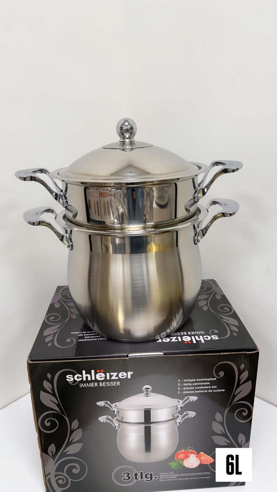 Generisch Couscous Topf Couscoussiere Kuskus Dampfgarer Kochtopf Induktion 6 Liter