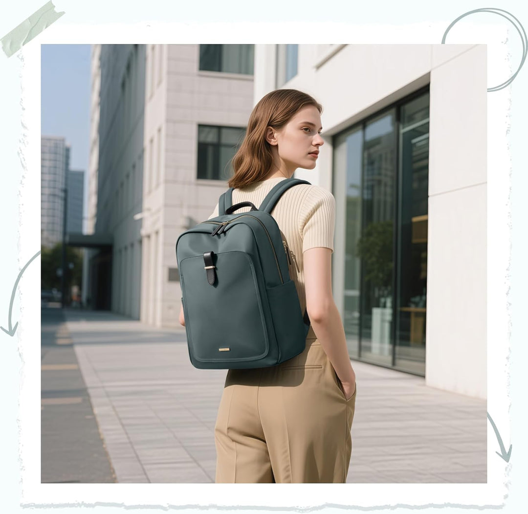 Laptop Rucksack für Damen, Lässiger Backapck für Arbeit und Business, Handtasche, Handgepäck-Reiseru