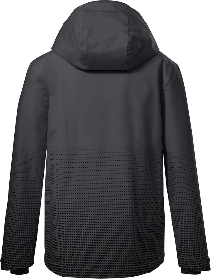 Killtec Jungen Ksw 162 Bys Ski Jckt Skijacke/Funktionsjacke mit Kapuze und Schneefang 140 anthrazit,