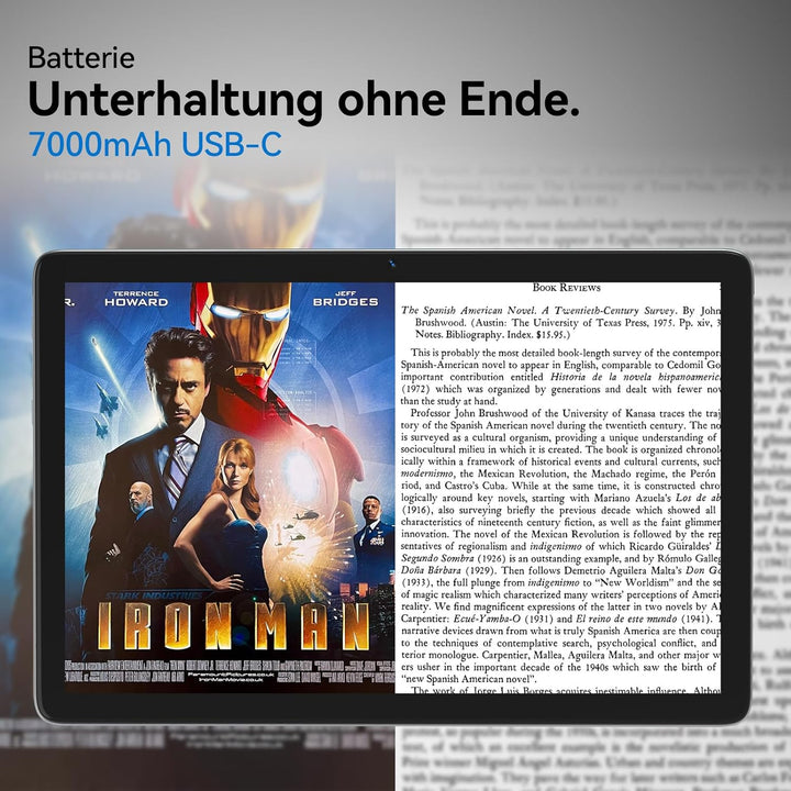 KADYBE 2024 Neueste Android Tablet 10 Zoll,128GB ROM (1TB TF),Octa-Core,1080FHD,|Gesichtserkennung|
