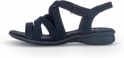 Gabor Damen Comfort Basic Riemchensandalen 37.5 EU Blau Blue, 37.5 EU Blau Blue