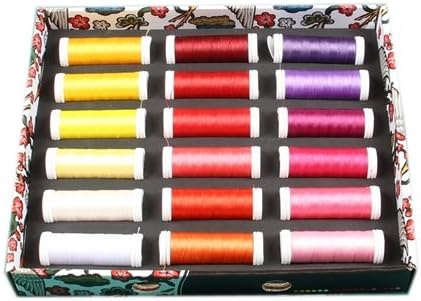 Ackermann® Embroidery Box - Stickgarn, 36 Farben á 260m, Stärke 40