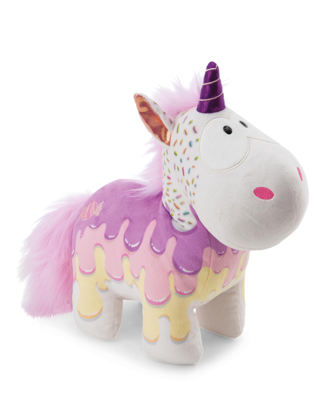 NICI Kuscheltier Einhorn Sweety Rainbow 22cm - Weiss - Weiches Plüschtier – niedliches Stofftier zum