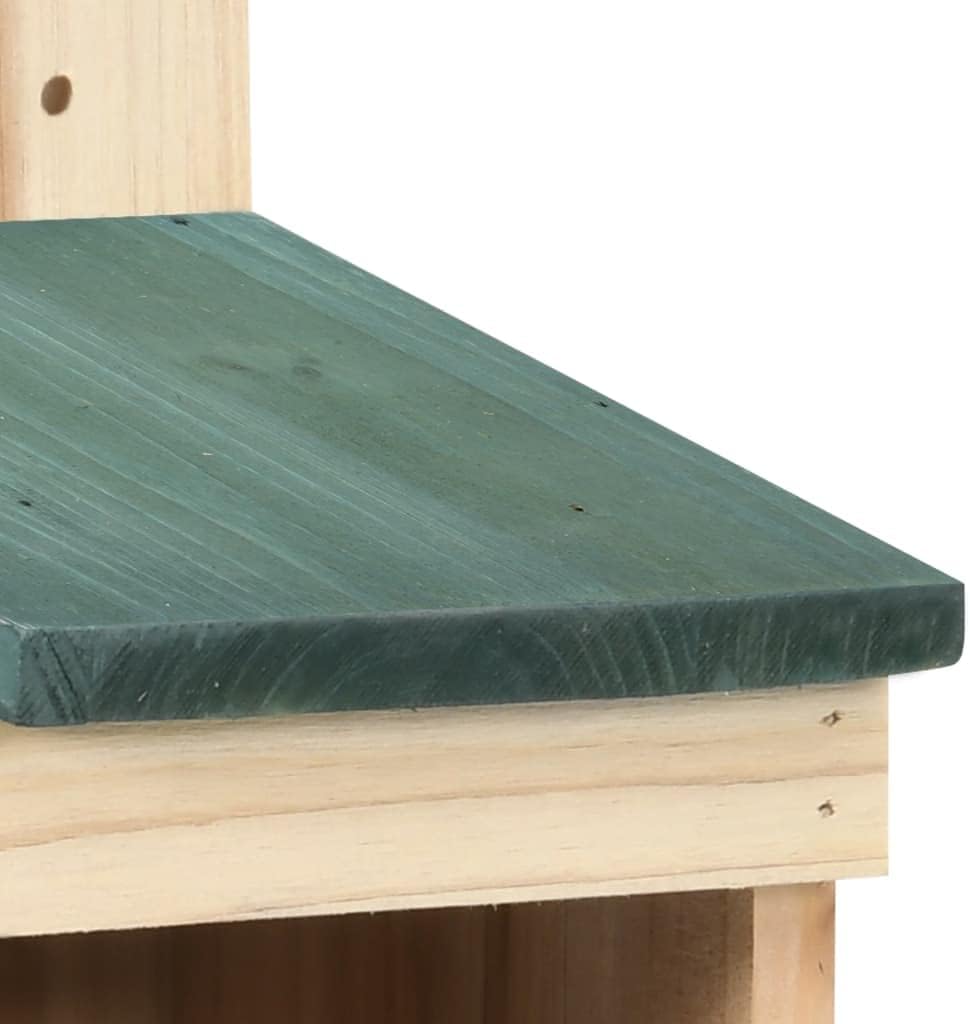vidaXL Vogelhaus, 4-teilig, aus Tannenholz, 12 x 16 x 20 cm
