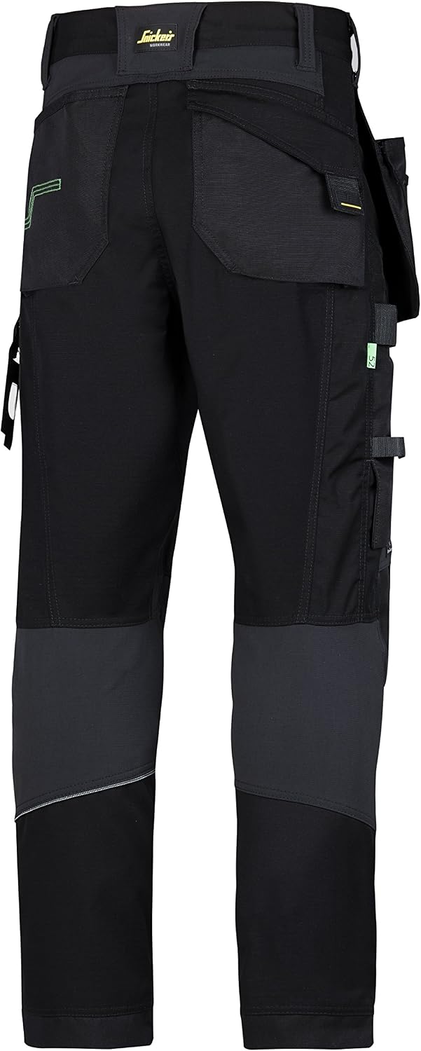 Snickers Workwear Herren Snickers bukser FlexiWork Arbeitshose m HP, Schwarz, 50 EU 50 Schwarz, 50 S