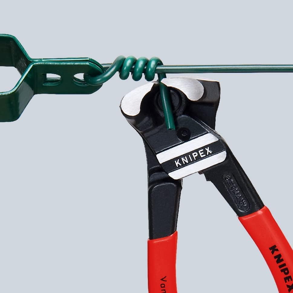 Knipex Bolzen-Vornschneider hochübersetzt schwarz atramentiert, mit Kunststoff überzogen 200 mm 61 0