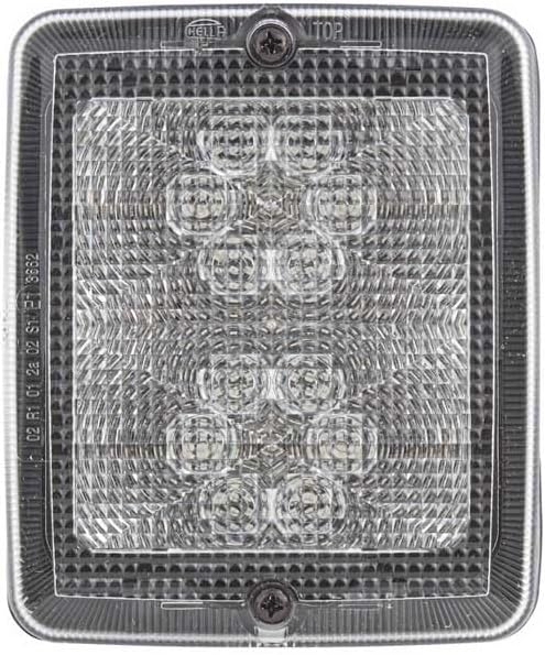 HELLA - Blinkleuchte - LED - 24V - Einbau/geschraubt - Lichtscheibenfarbe: glasklar - Kabel: 100mm -