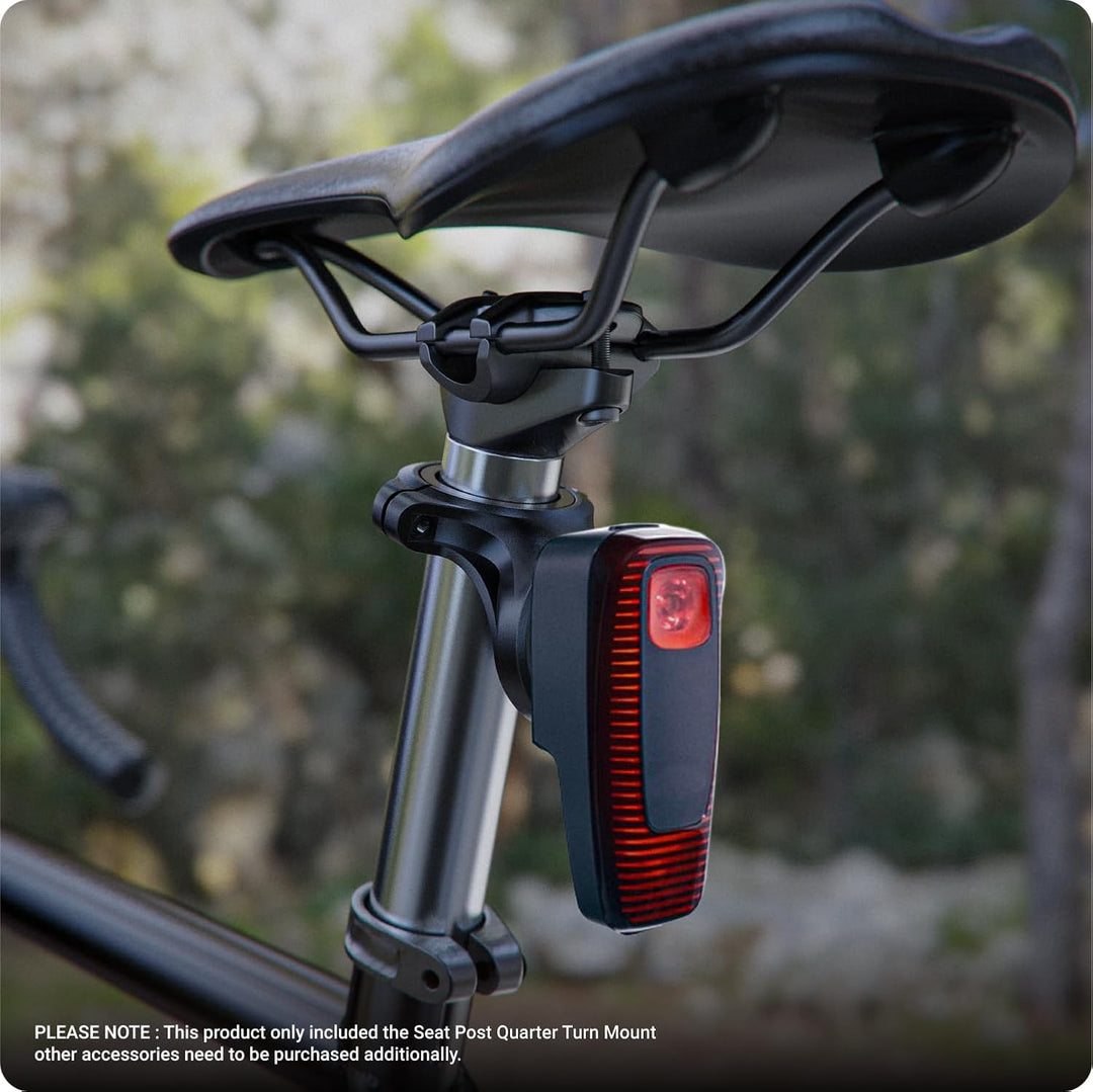 TUSITA Sattelstützen Quarter Turn Halterung - Kompatibel mit Wahoo TRACKR Radar - Passend für 27.2mm