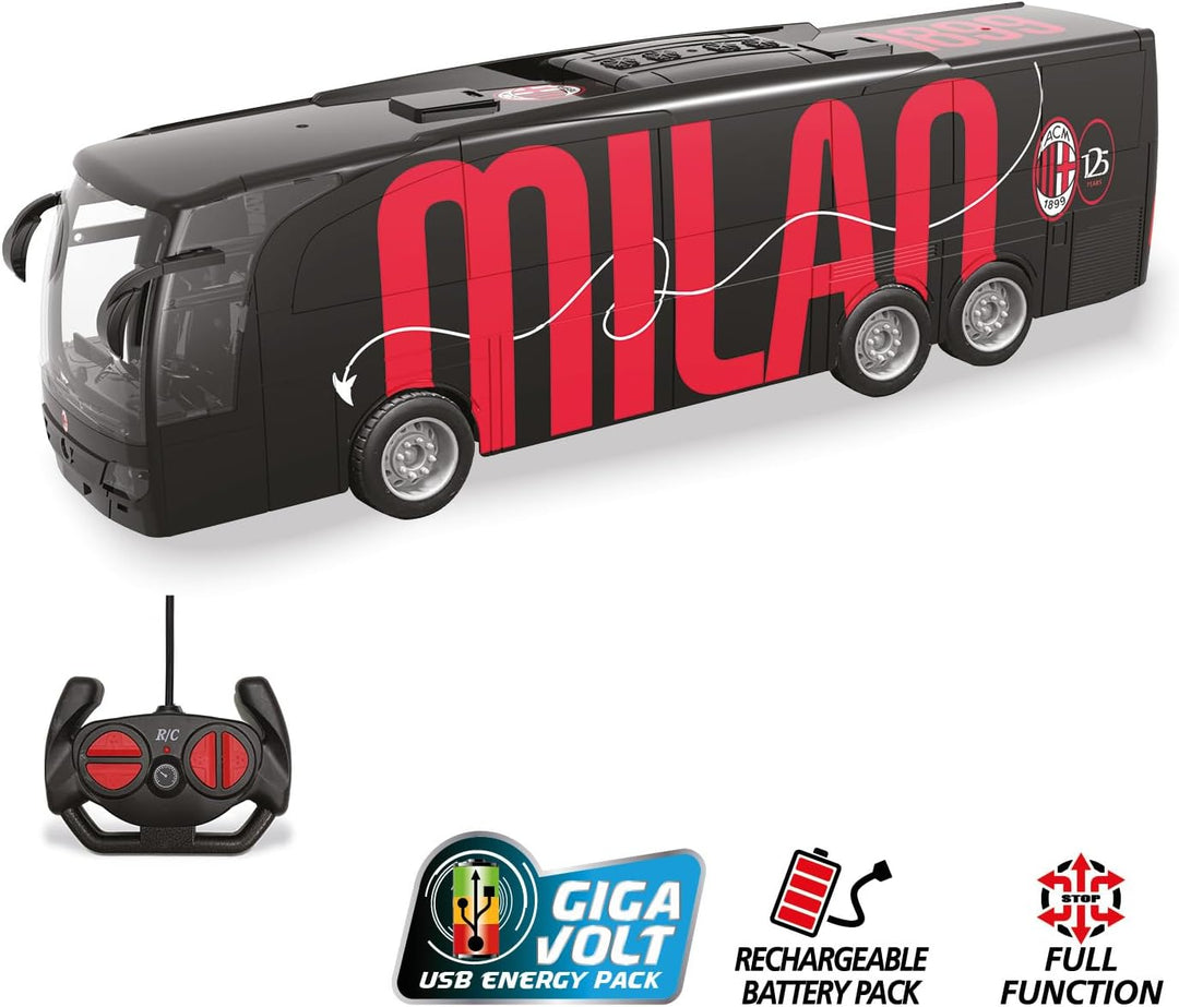Mondo Motors Bus Milan - Fernsteuerung, Modell 33 Zentimeter, inklusive wiederaufladbarem Batterien-
