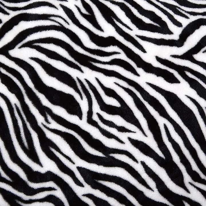 DREAMLANDING Decke für Sofa-230 x 230 cm Zebramuster-Kuscheldecke Flauschig weich, bunt, übergross,