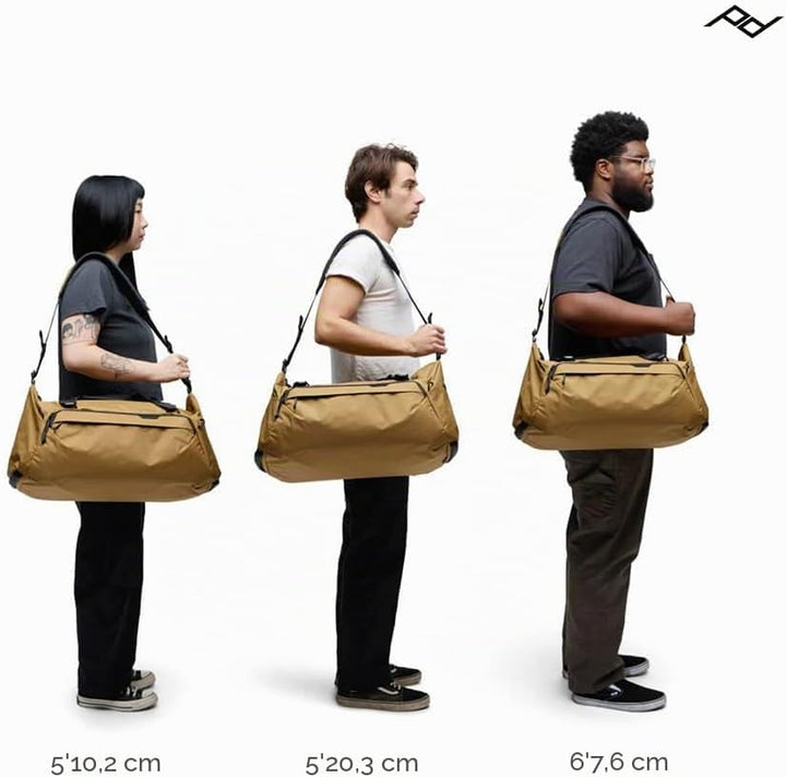 Peak Design Reisetasche 35 l, Eclipse, wetterfest, extra breiter Reissverschluss, 4 Aussentaschen, i