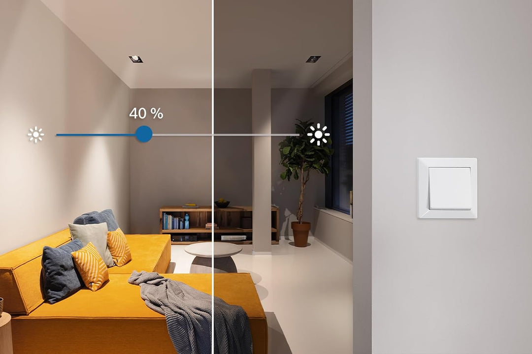 Bosch Smart Home dimmbare Beleuchtung-Set inklusive Wandschalter, 3x Dimmer, 3x Wandschalter Dimmer