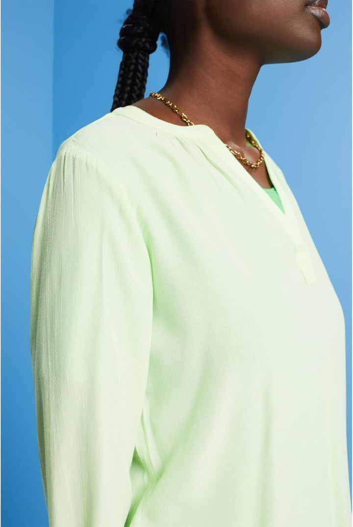 ESPRIT Damen 023ee1f316 Bluse M 320/Citrus Green, M 320/Citrus Green