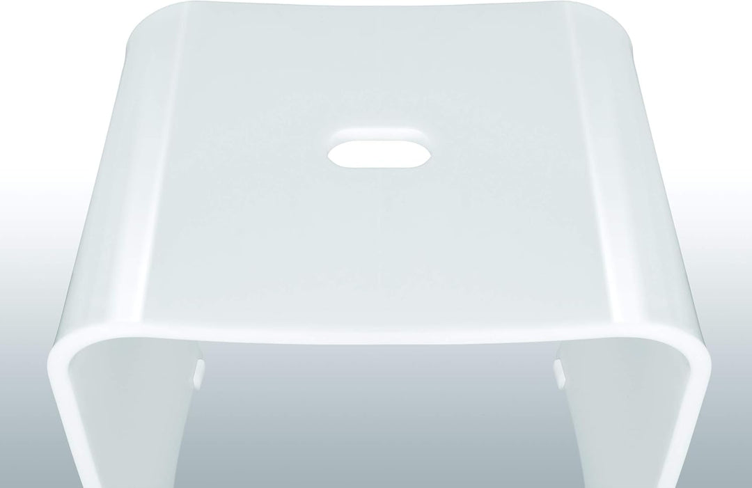 Libaro Badhocker Meran aus Acryl, für die Dusche geeignet, mit Griff, Zeitloses Design, rutschsicher