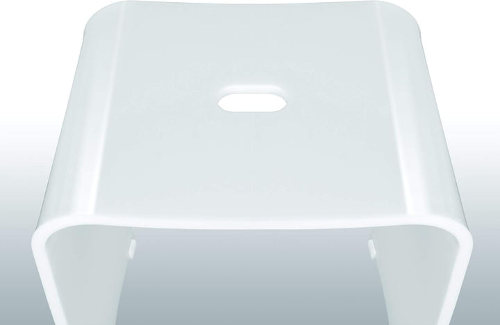Libaro Badhocker Meran aus Acryl, für die Dusche geeignet, mit Griff, Zeitloses Design, rutschsicher