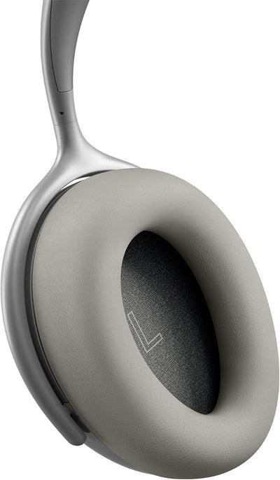 KEF Mu7 Kabelloser Kopfhörer mit aktiver Geräuschunterdrückung, Silver Grey Silber-Grau, Silber-Grau