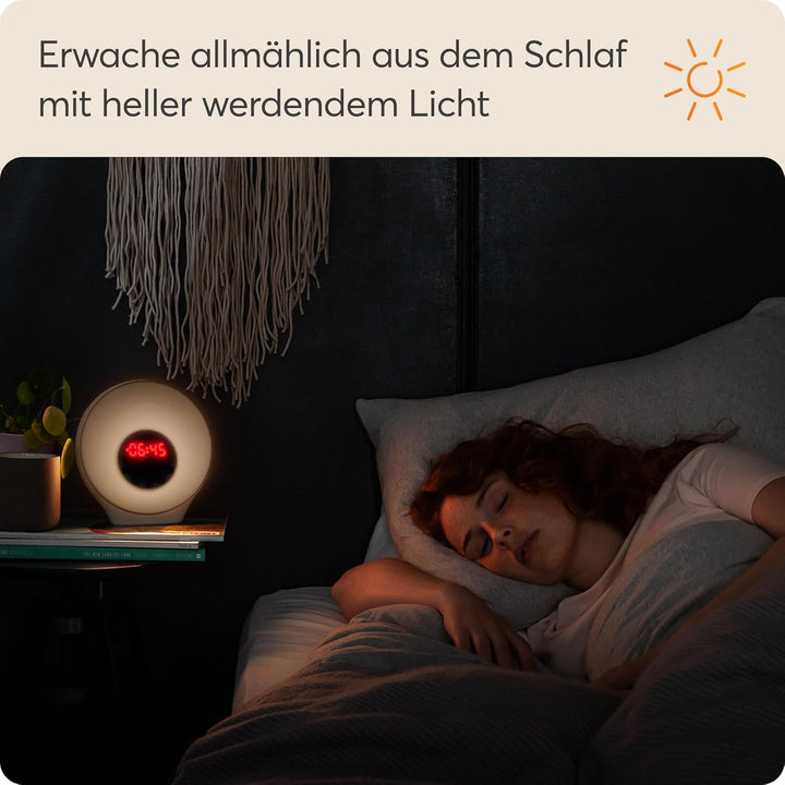 Lumie Sunrise Alarm - Sonnenaufgangs- und Sonnenuntergangseffekt, Wecker, Klänge und Stimmungslicht