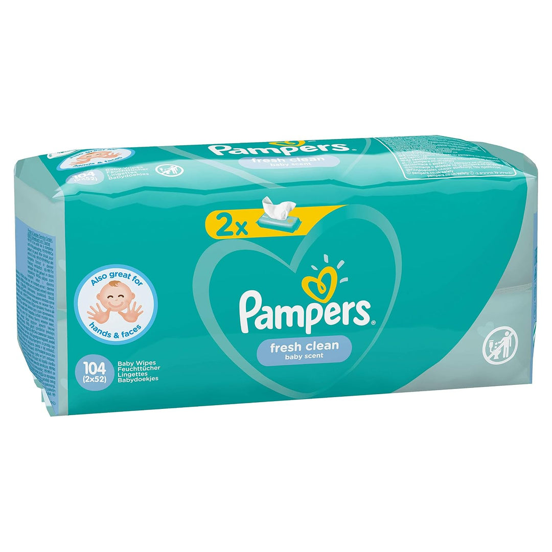 Pampers 81688037 Fresh Clean Baby Feuchttücher, weiss
