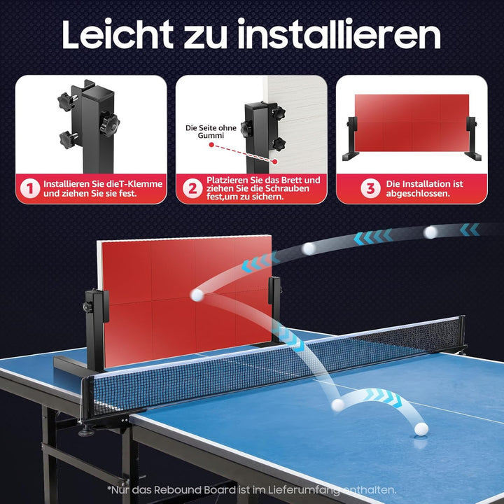 Tischtennis Rebound Board - Tischtennisplatte Sparring Return Board Indoor Returnboard Trainingsgerä