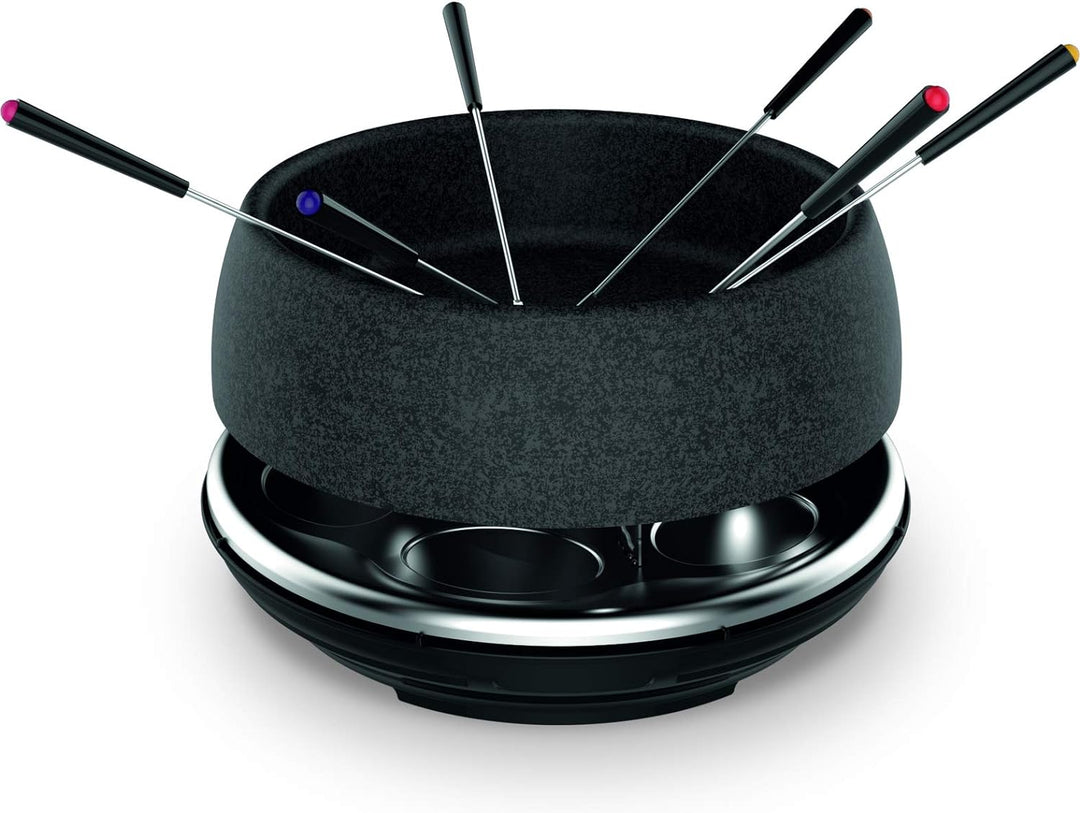Tefal Raclette & Fondue Cheese'n Co RE12C8 | Elektrischer Raclette-Grill + Fondue-Gerät | für 6 Pers